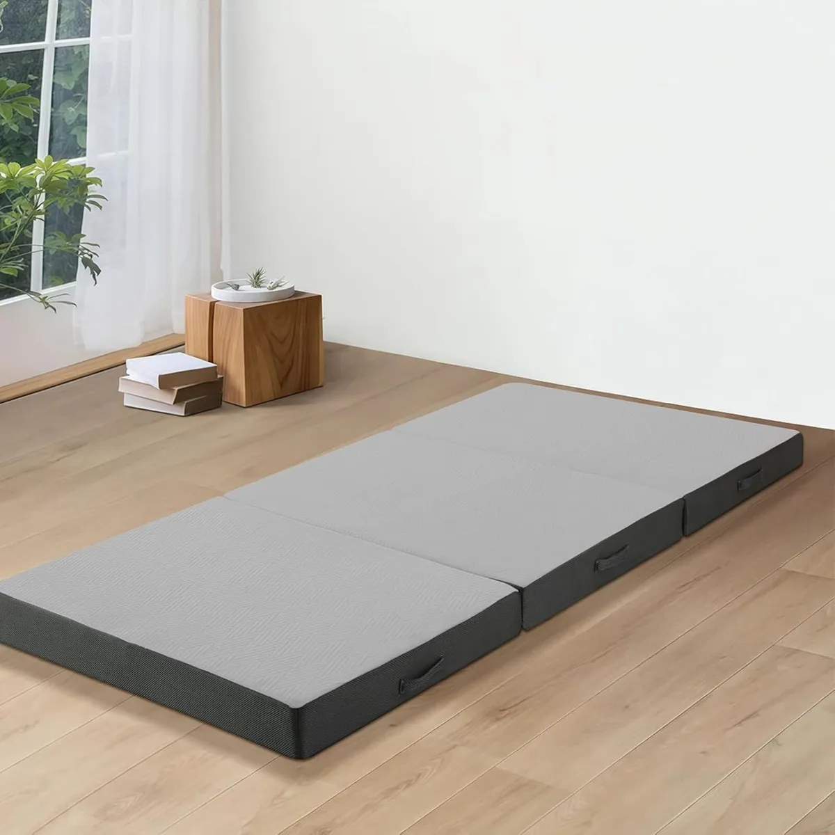 Tri Fold Mattress 190x90cm Single 10cm Thick Foam - Image 2