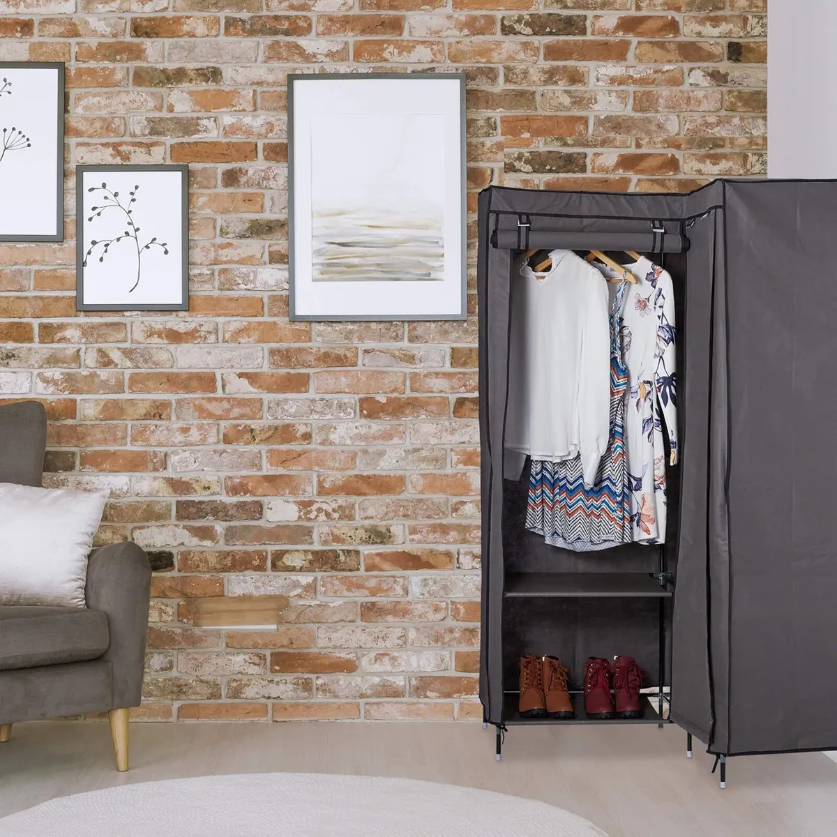 Set of 1 Corner Canvas Wardrobe 3rd Generation 8 - Image 2