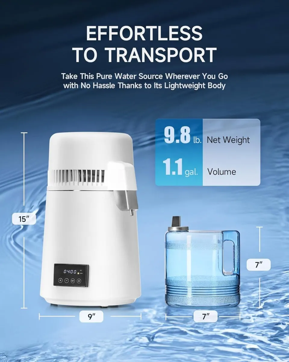 4L Water Distiller with Reservation Auto-Off 750W - Image 3