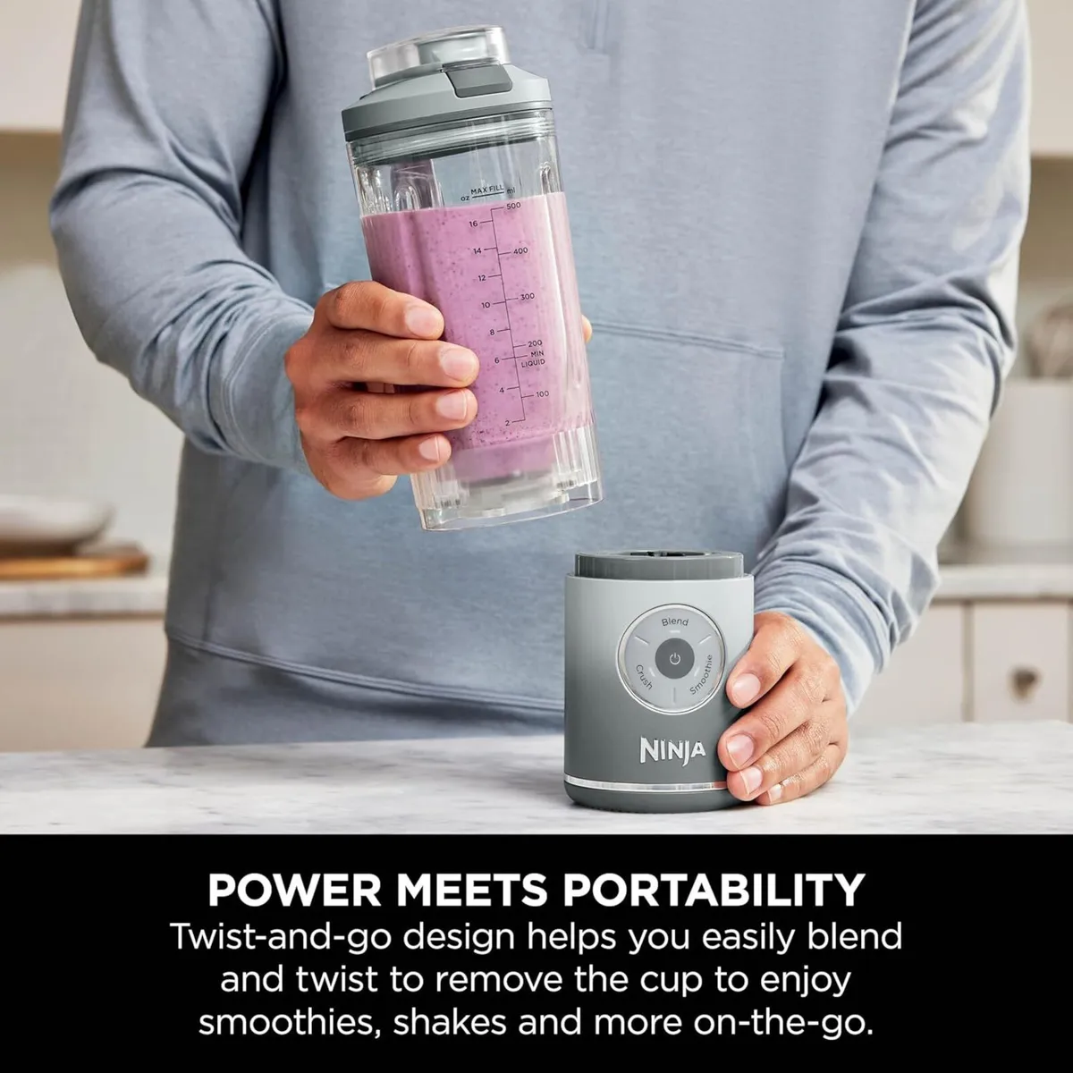 Blast Max Portable Blender 570ml Rechargeable - Image 4