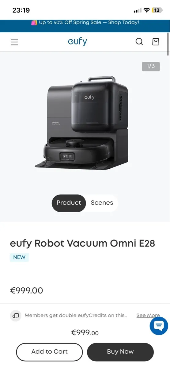 Eufy E28 robot hoover