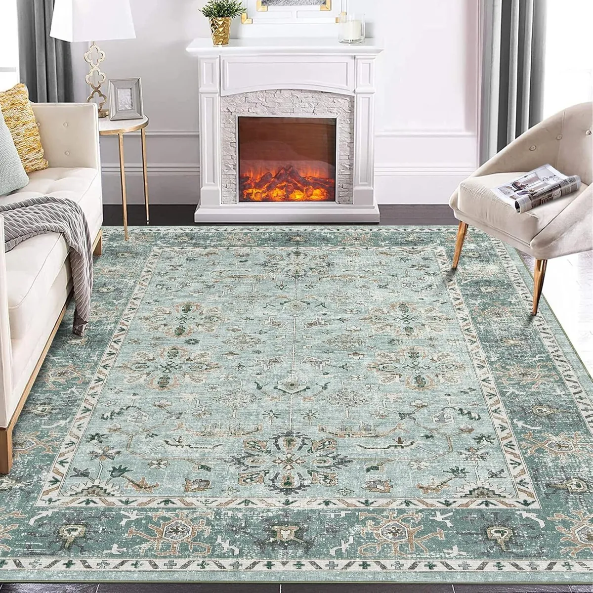 Washable Rug Rugs Living Room Carpet for Bedroom - Image 1
