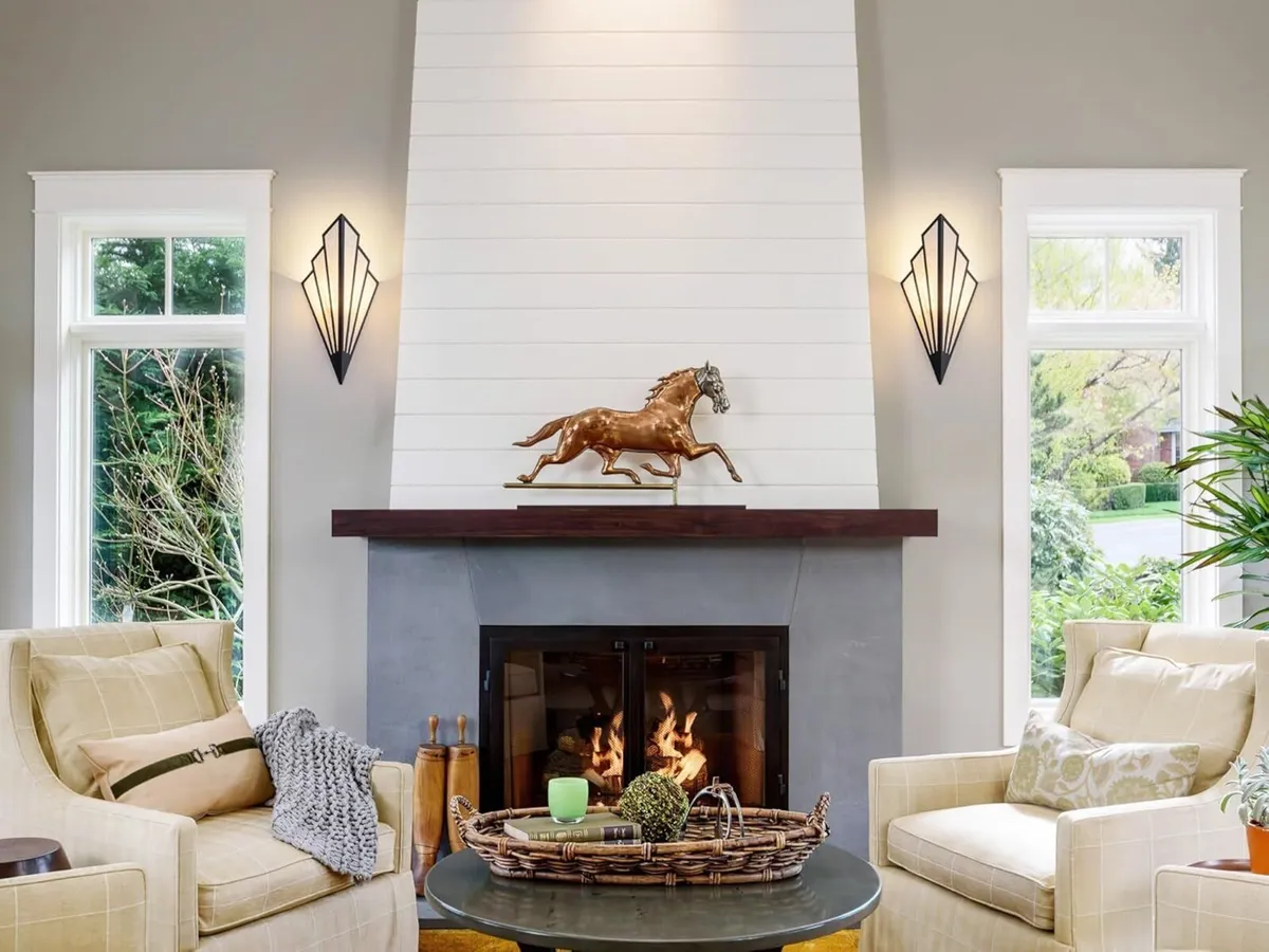 Set Of 2 Battery Operated Wall Sconces Lights - Image 3