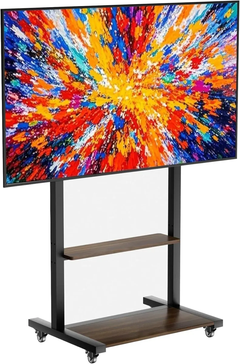 Mobile TV Stand with Wheels for 40-100 Inch - Image 1