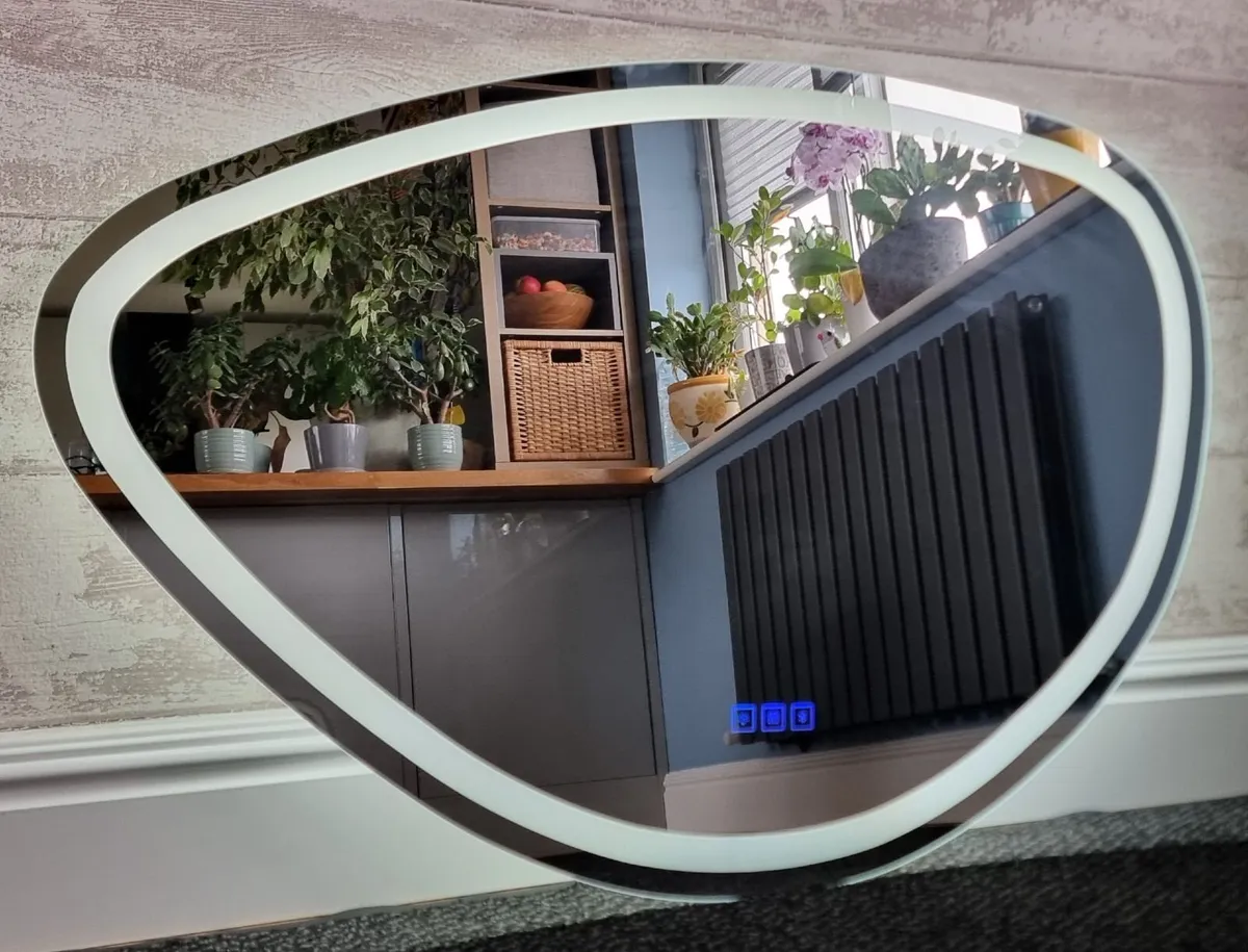 LED Bathroom Mirror Demister Dual LED Speakers - Image 1