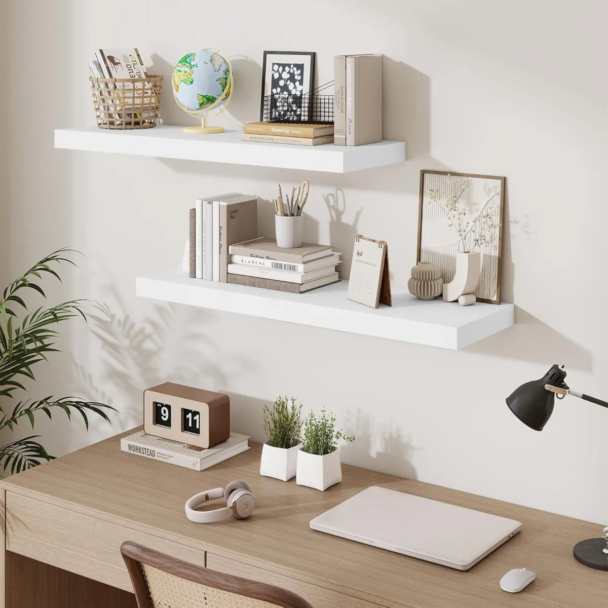 Floating Shelves Set of 2 36 Inch Long Wooden - Image 3