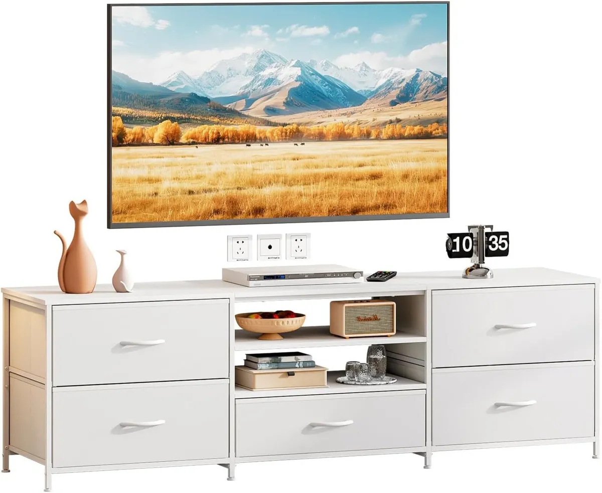 TV Stand Cabinet Unit Console Table with 5 - Image 1