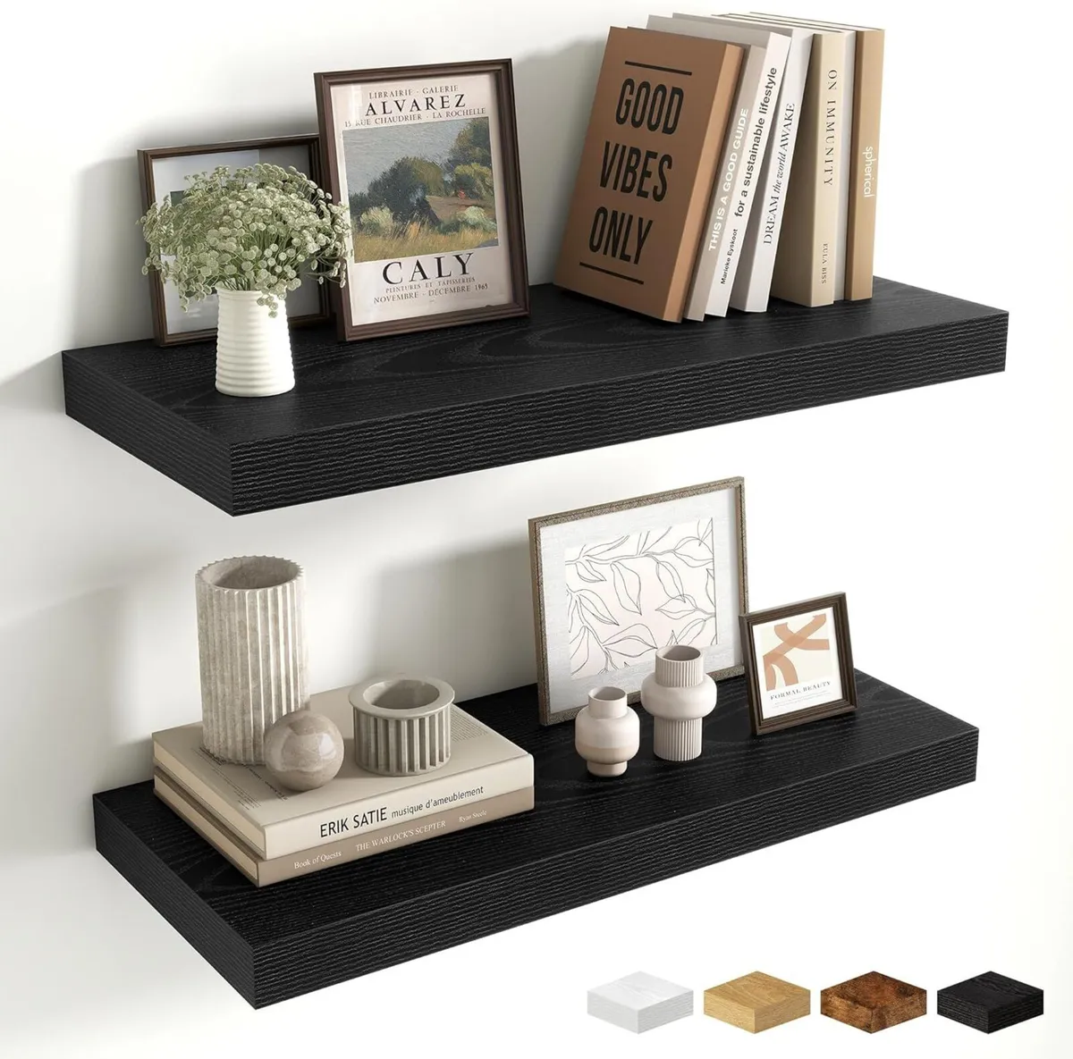 24 Inch Floating Shelves Wall Mounted 10 Deep x - Image 1