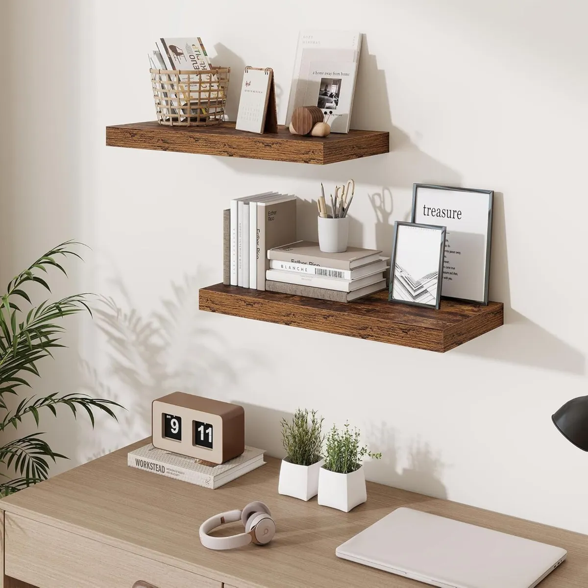 24 Inch Floating Shelves Wall Mounted 10 Deep - Image 2