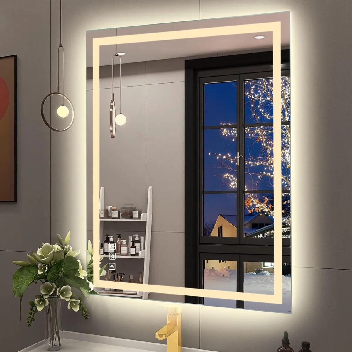 500x700 mm Bathroom-Mirror-with-LED-Lights and - Image 1