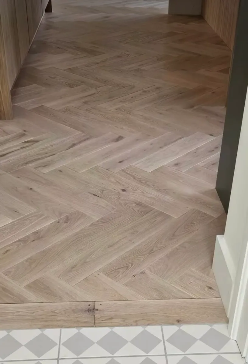 Engineered Oak Herringbone Floor - Image 1