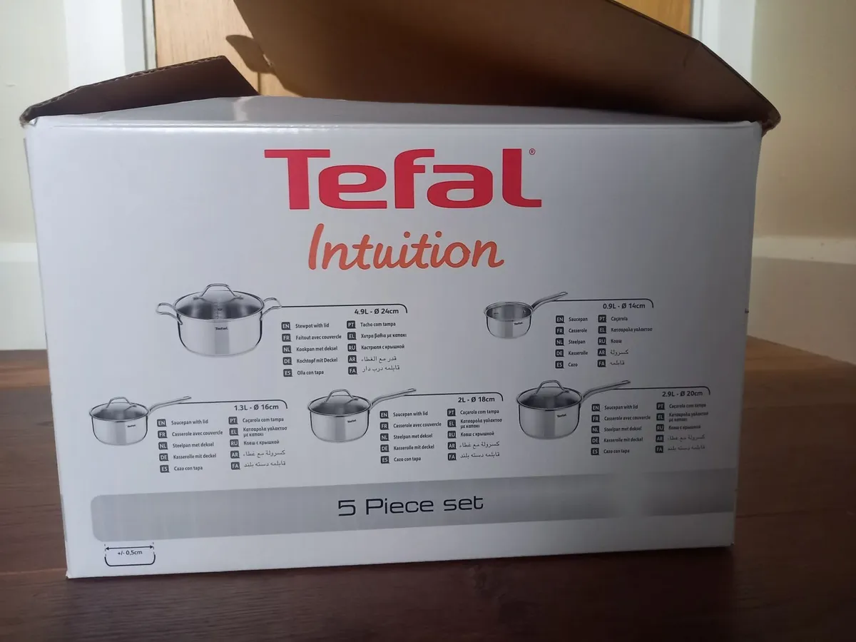 Tefal Intuition 4 piece pot set - Image 1