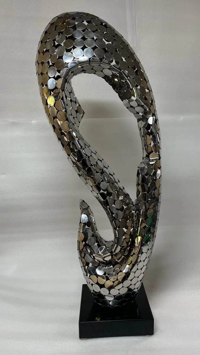 2 stainless steel sculptures - Image 3