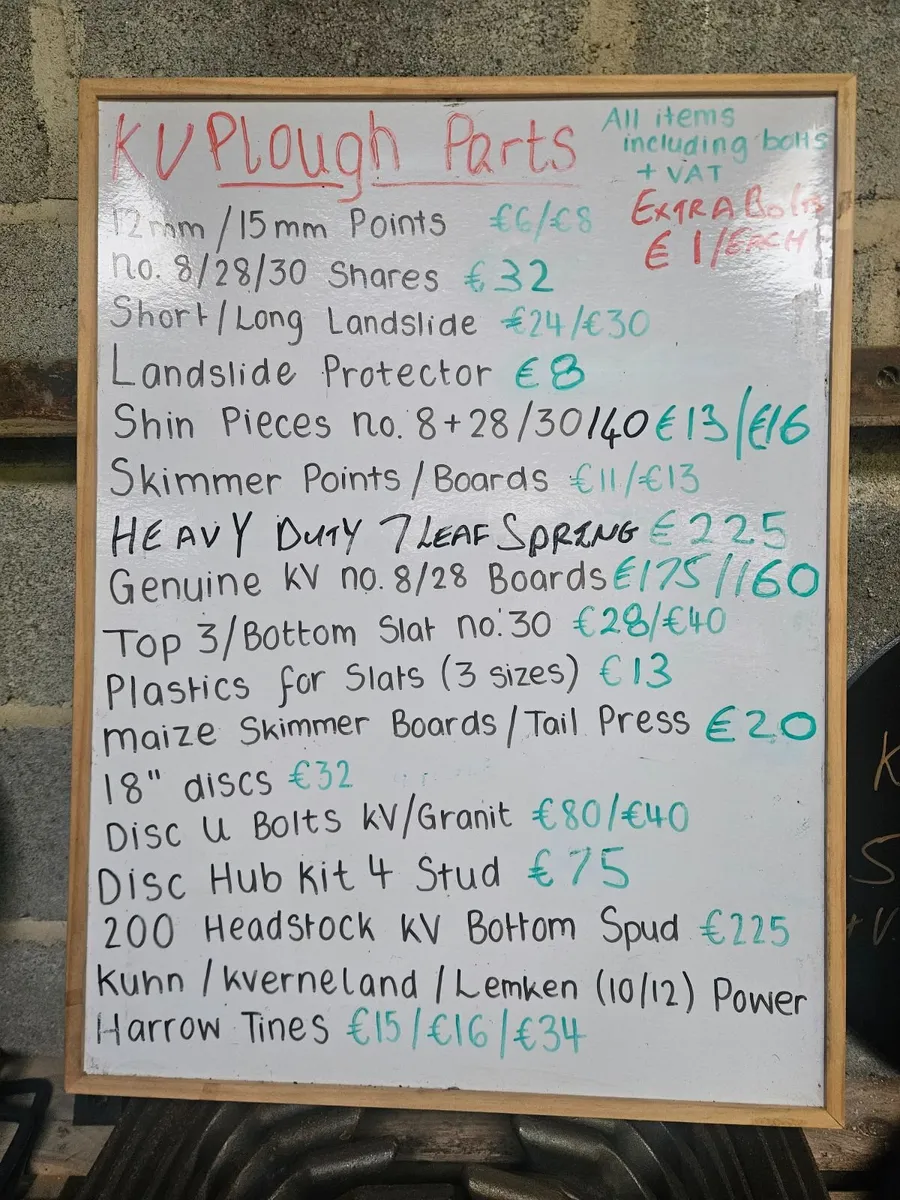 KVERNELAND/KUHN PLOUGH PARTS & NEW HOLLAND FILTERS - Image 1