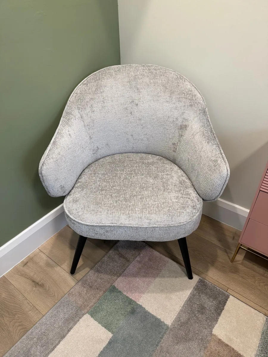 Grey Accent Chair - NEW - Image 1