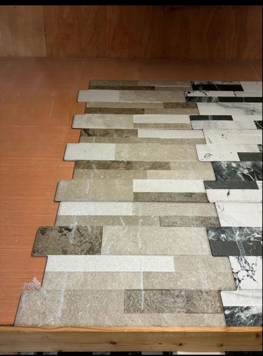 Beige Wall Cladding tile tile to clear 34cm x 50cm