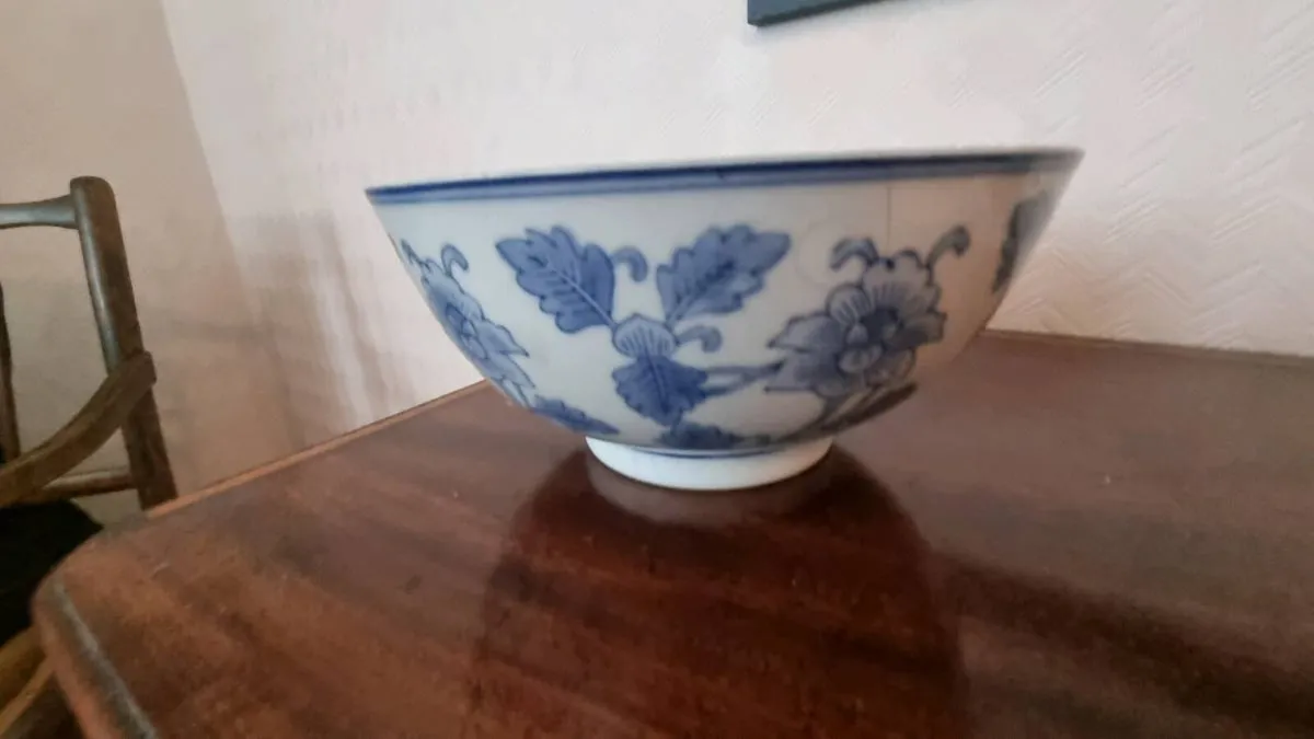 Antique Chinese Large Porcelain Bowl - Image 3
