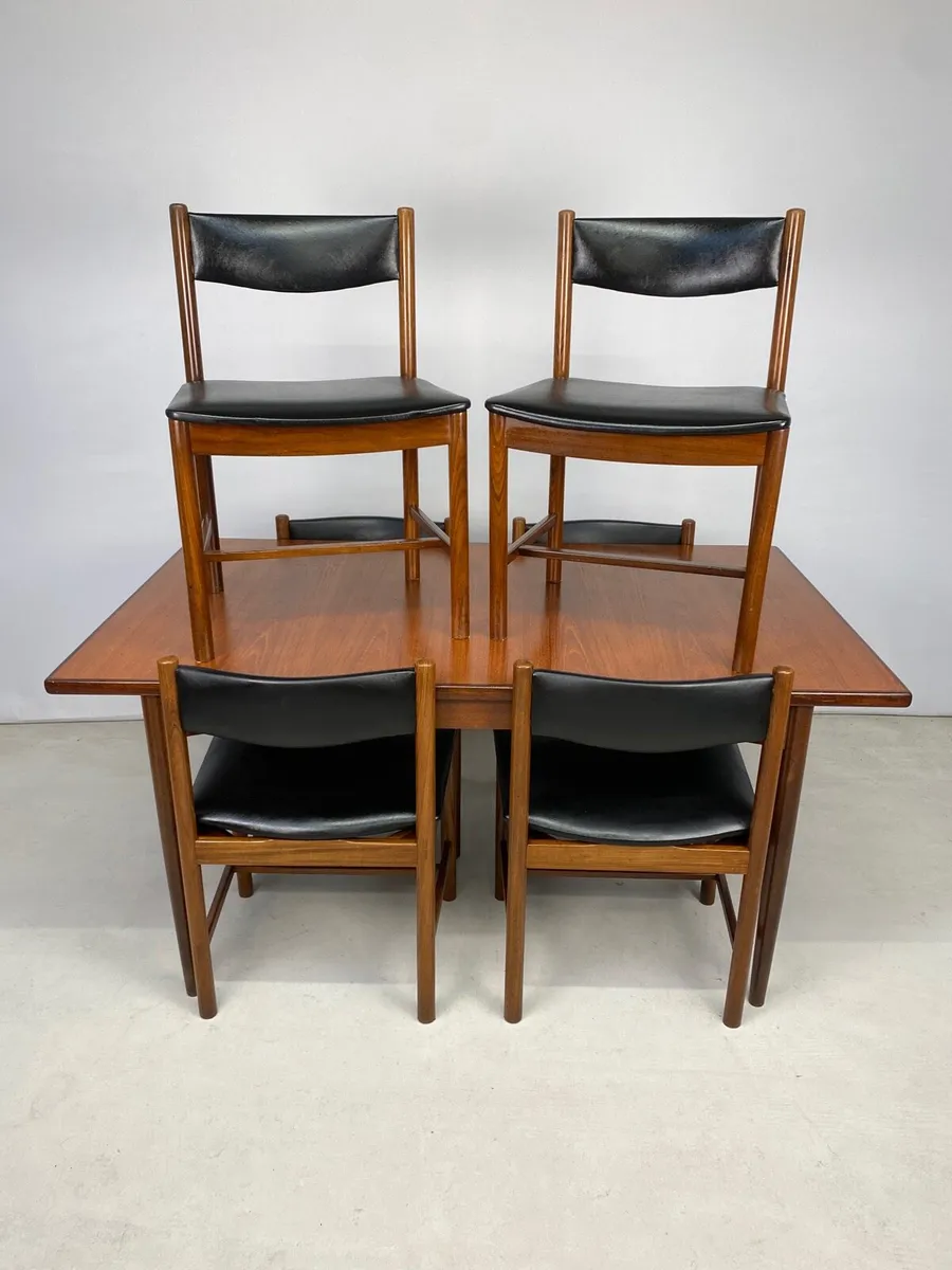 Extremely Rare Mid Century G Plan Table & Chairs - Image 4