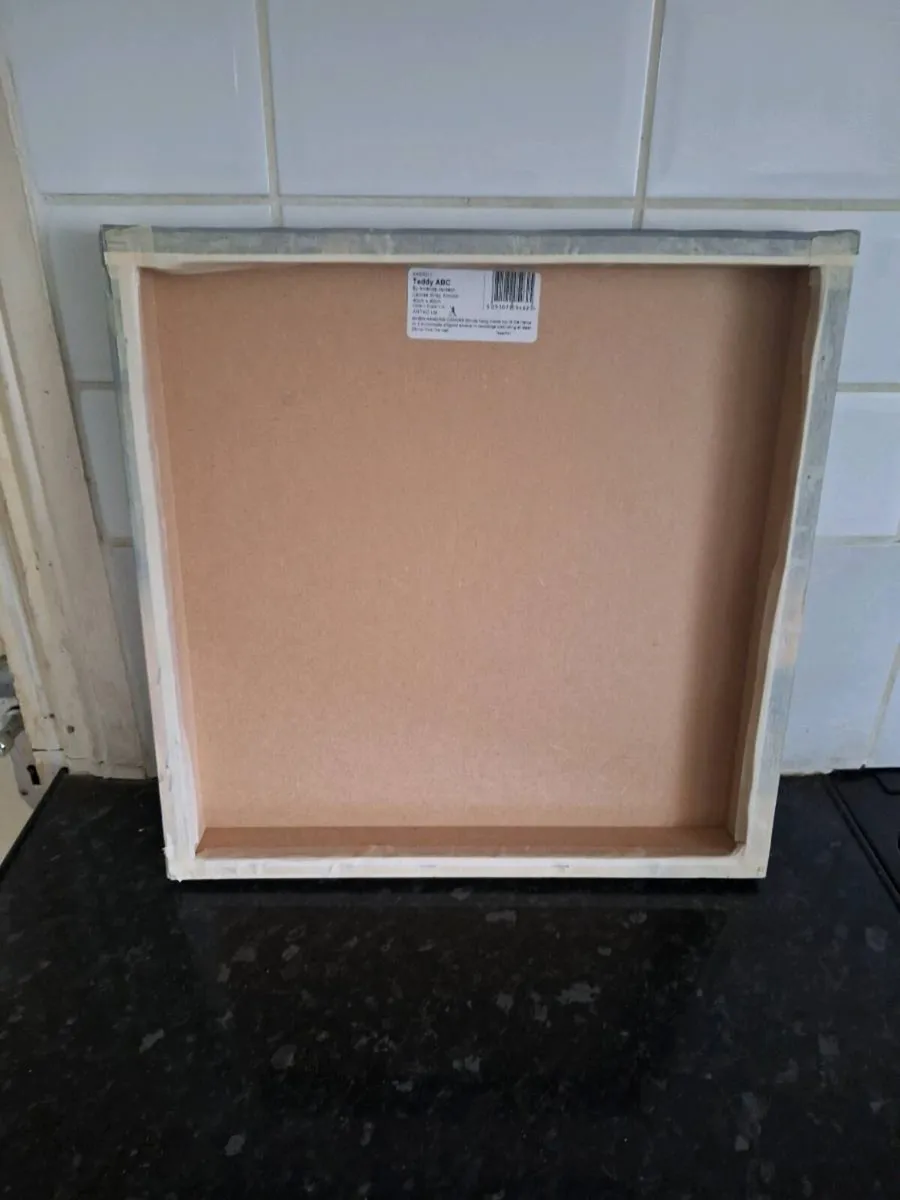 Two lovely teddy bear on canvas prints - Image 4