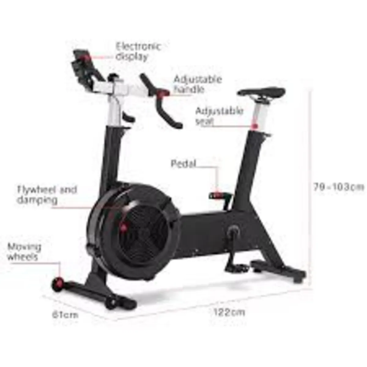 Cardio Pro Hiit Air Erg Bike-Free Delivery - Image 2