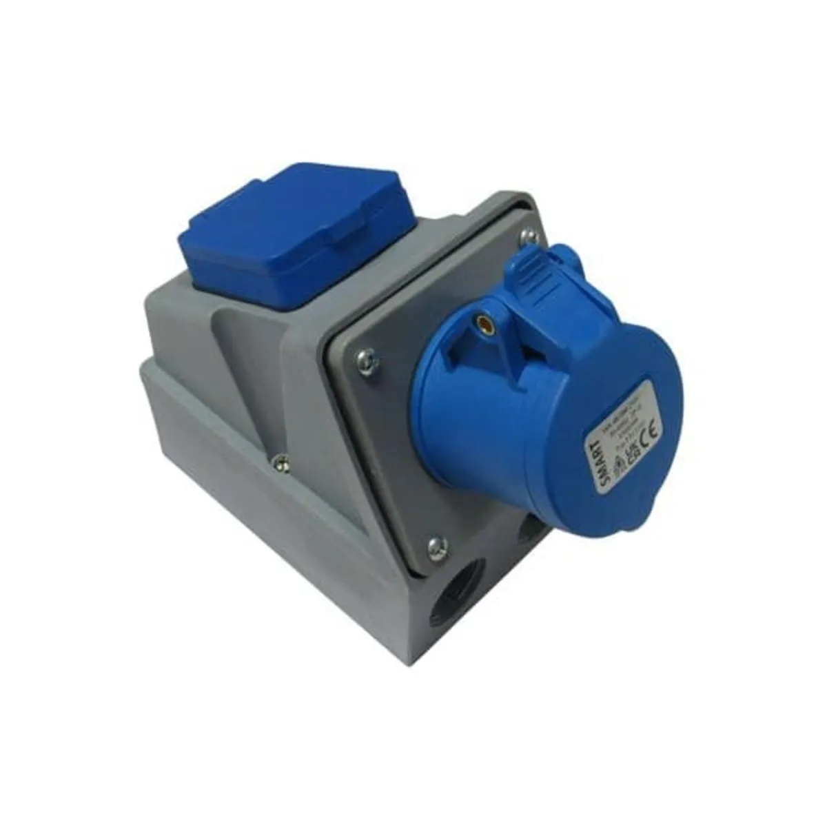 16A Wall Socket 3 Pin with integrated 13A Socket - Image 1