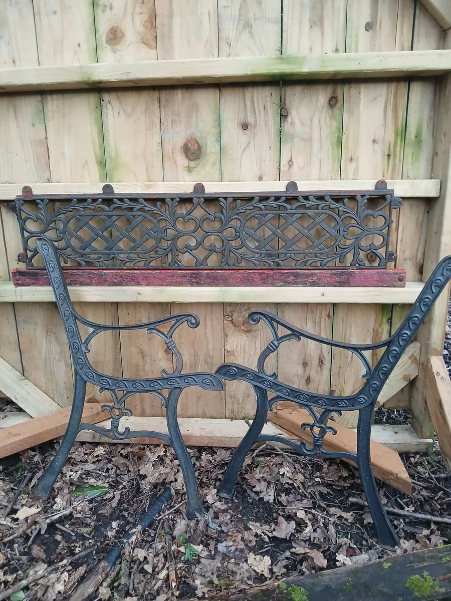 Cast iron bench ends
