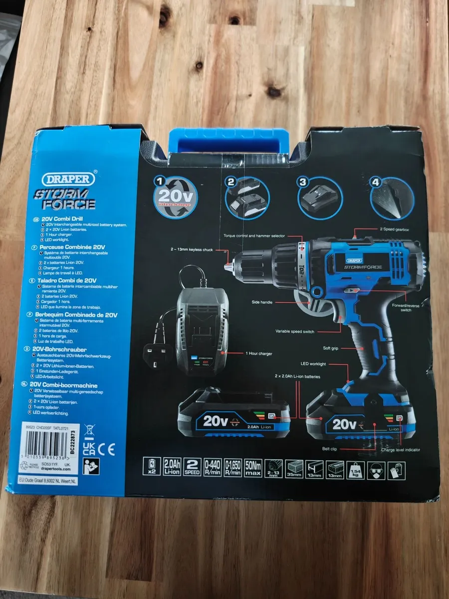 Draper Storm Force Combi Drill 89523 - Image 2