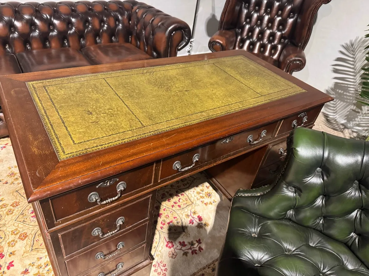 Chesterfield Desk and Director chesterfield chair - Image 2