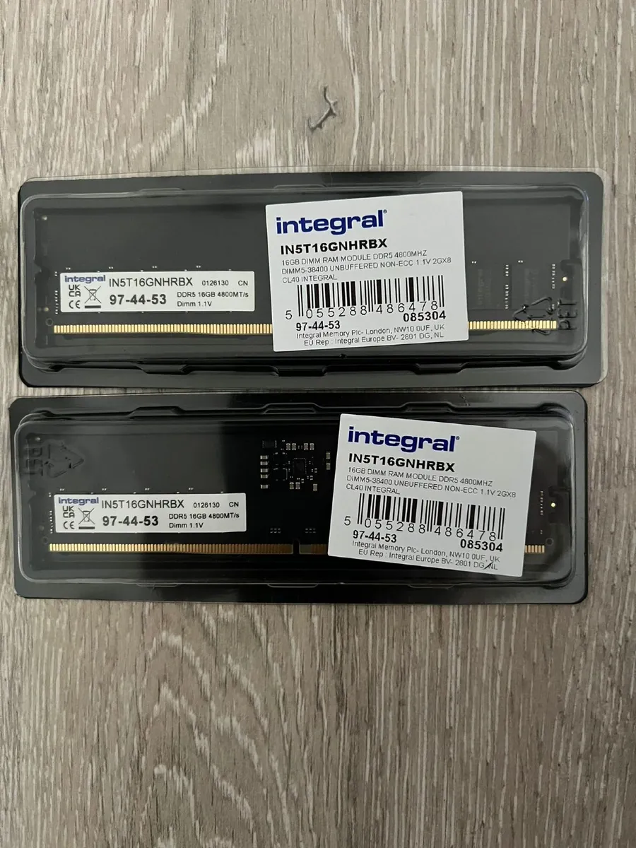 32gb (2x16gb) DDR5 RAM 4800mhz CL40 - Image 1