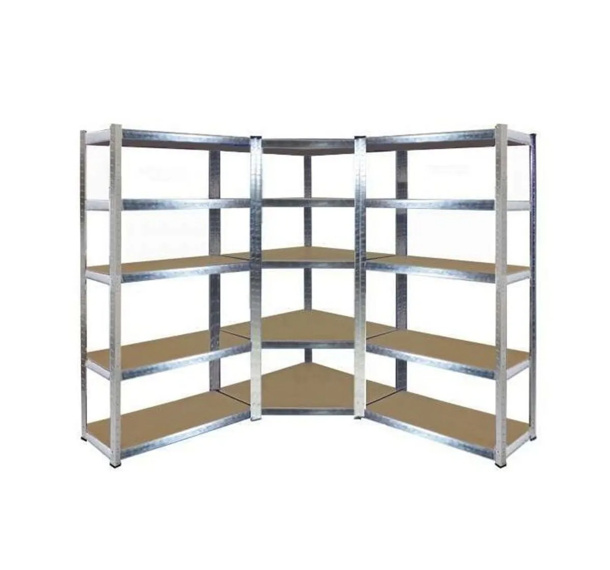 5 Tier Corner Shelving Racking Kit Garages Sheds - Image 2