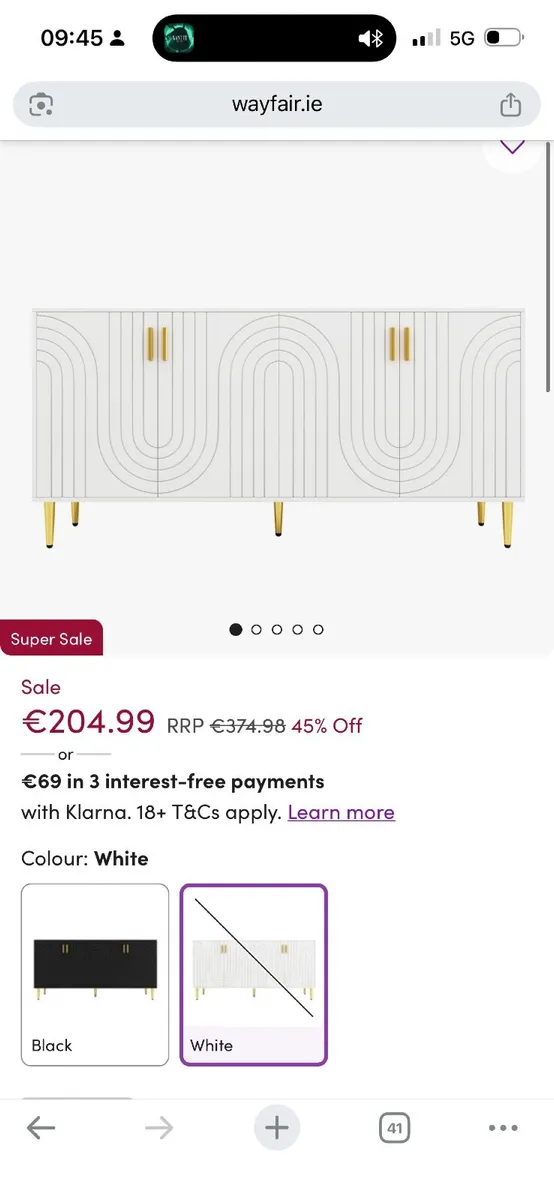 Sideboard new in box unopened - Image 1