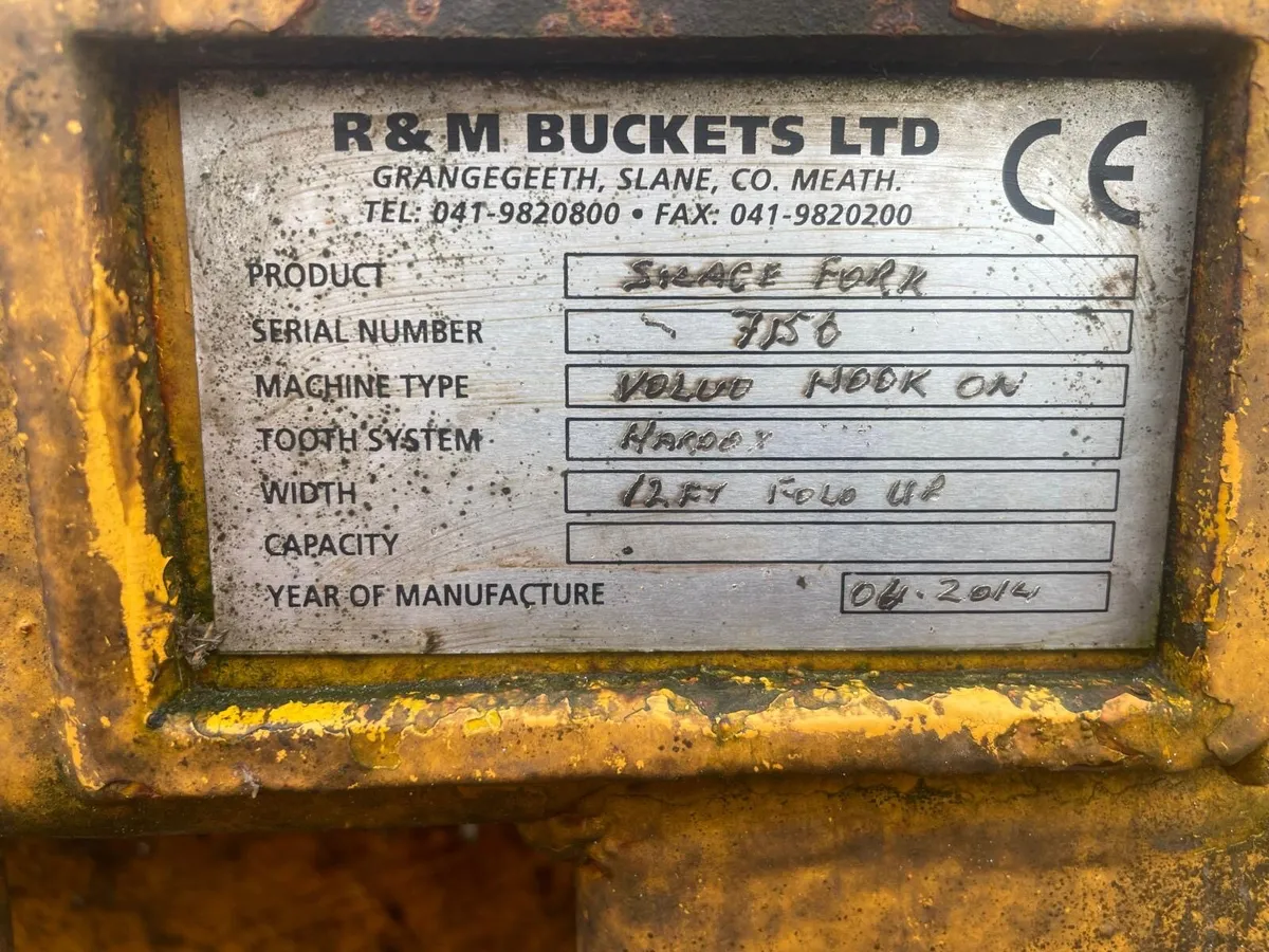 14ft R&M silage fork - Image 1