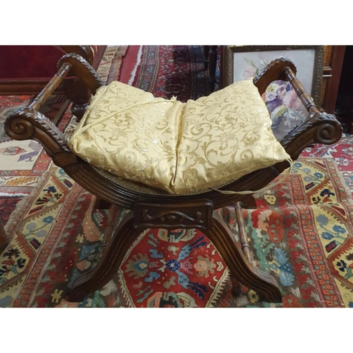 Antique footstool