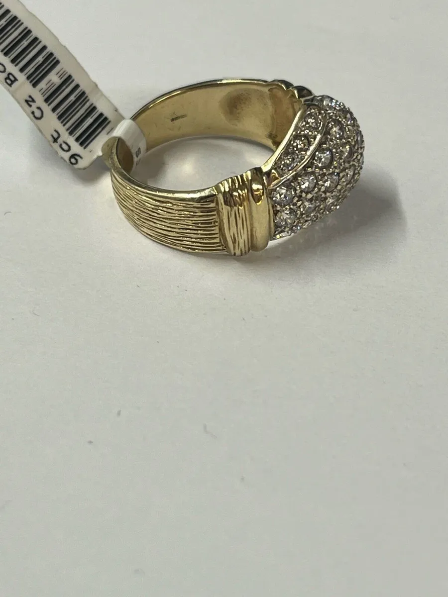 9k gold Cz ring - Image 3