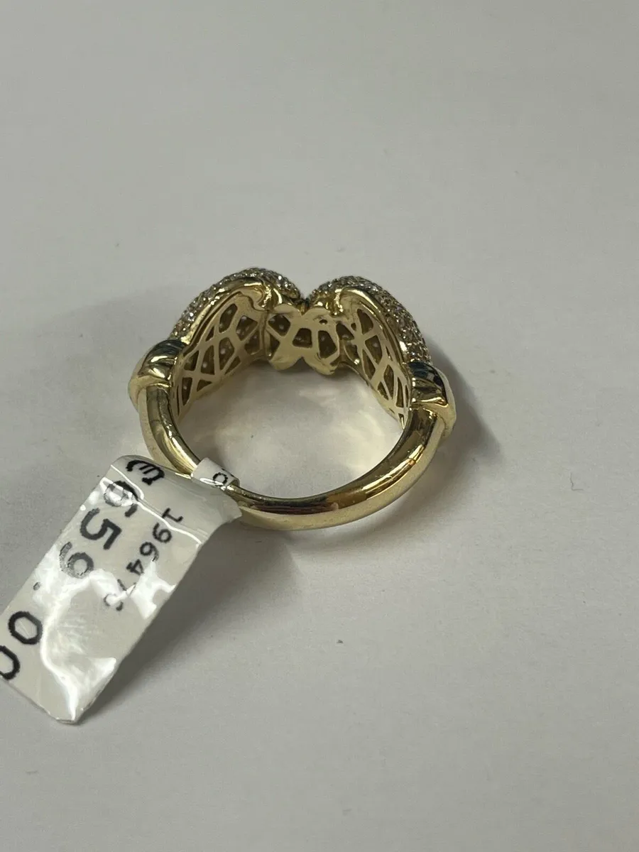 9k gold Cz ring - Image 4