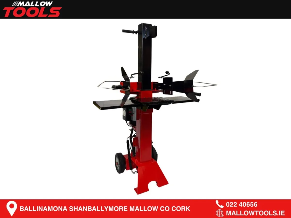 LUMBR 8 Ton Electric Vertical Log Splitter - Image 1