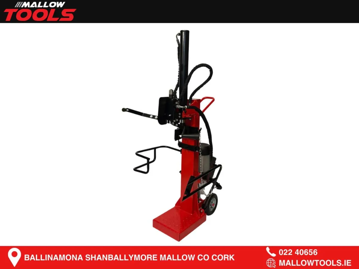 LUMBR 10 Ton Vertical Electric Log Splitter - Image 1