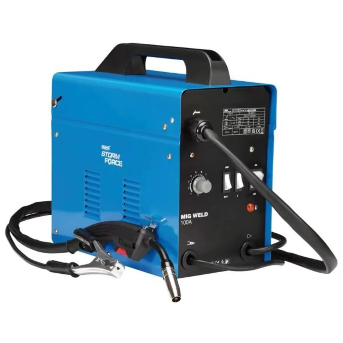Draper Storm Force® Gasless MIG Welder, 100A (6366 - Image 2