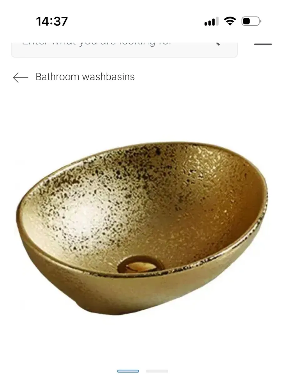 Gold Bathroom sink / wash basin - Image 1