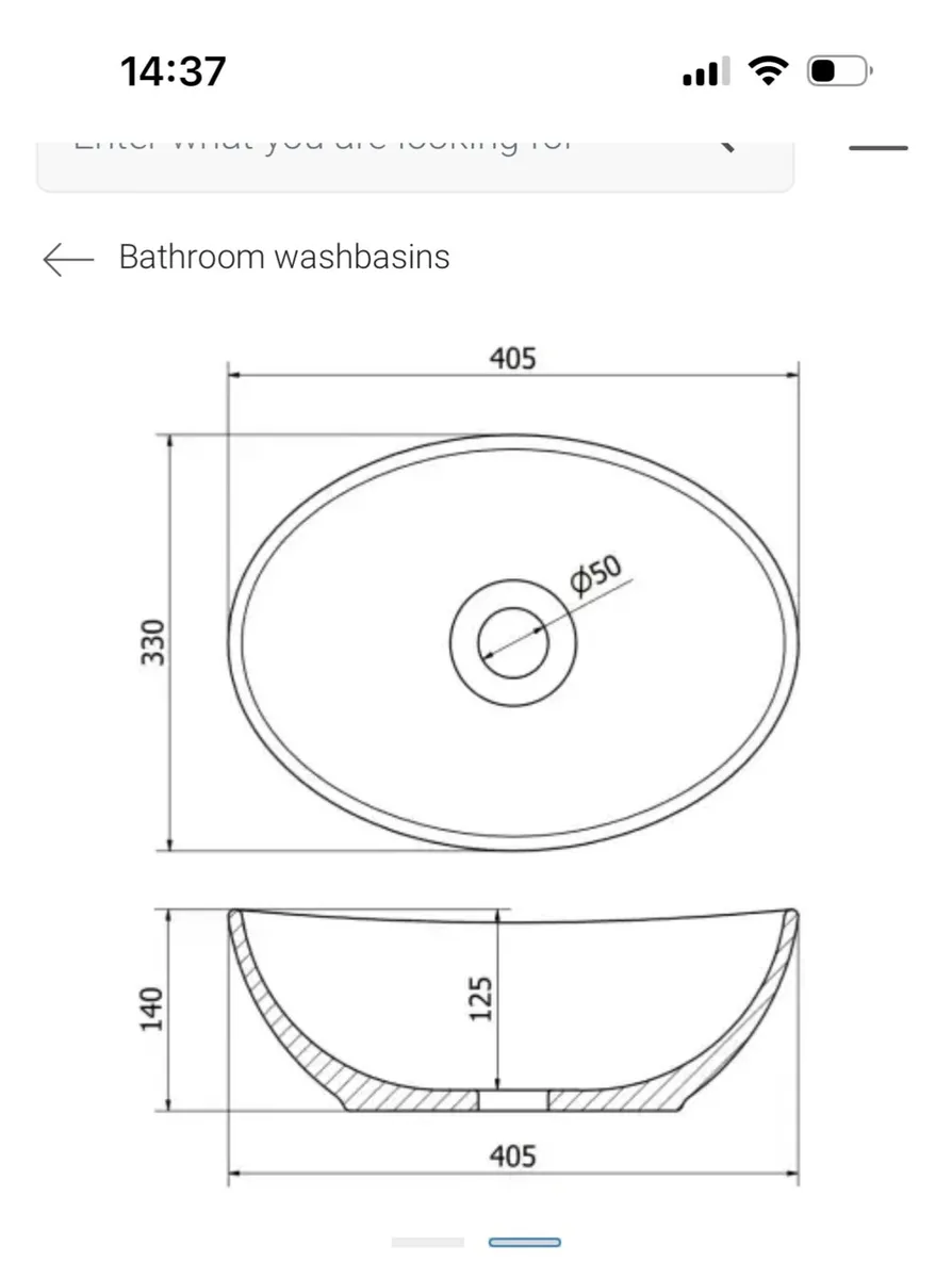 Gold Bathroom sink / wash basin - Image 2