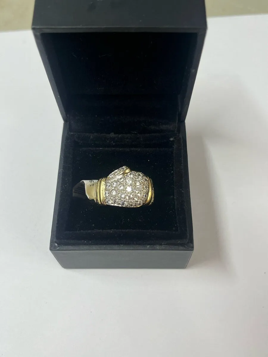 9k gold Cz ring - Image 1