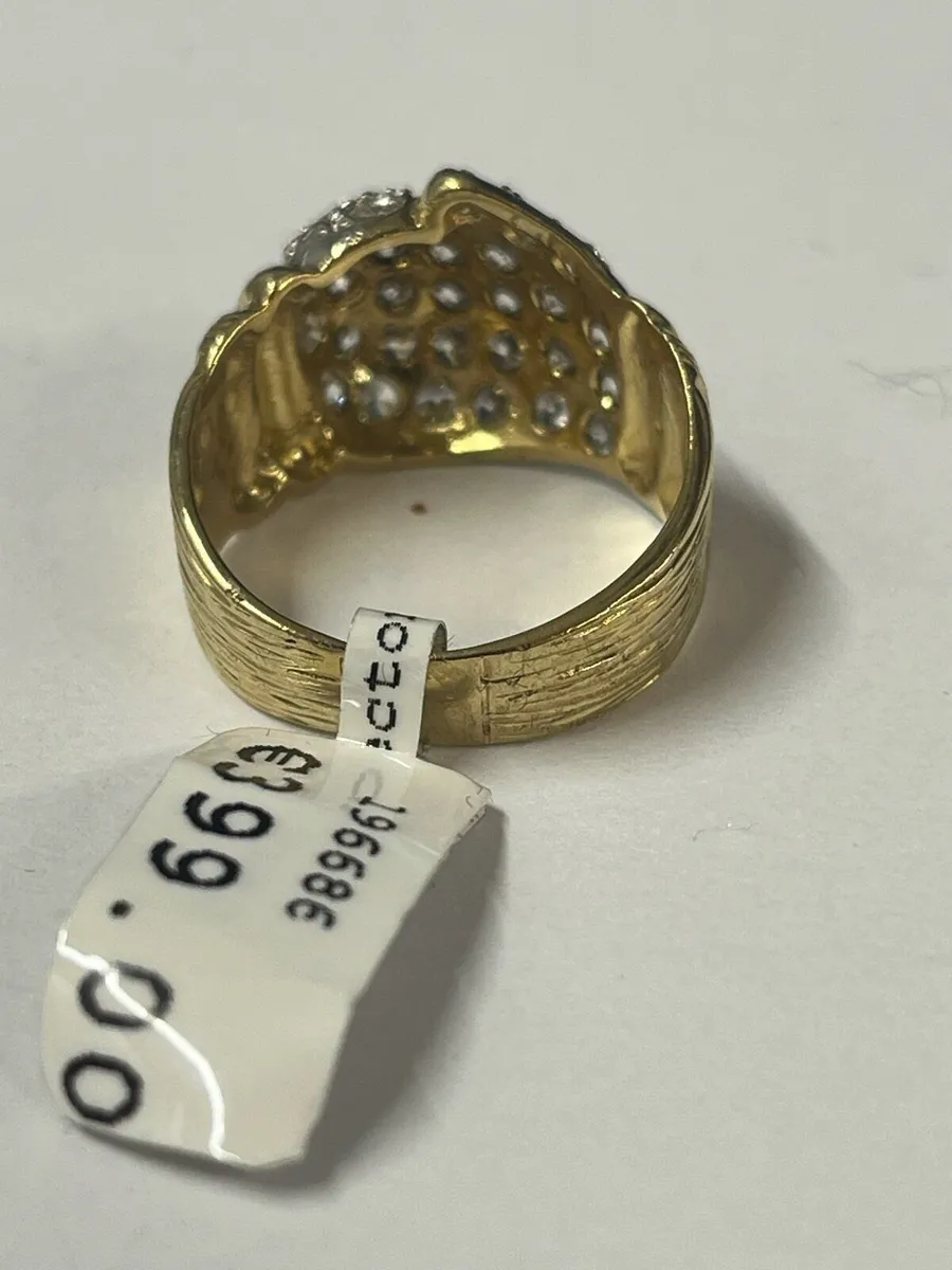 9k gold Cz ring - Image 4