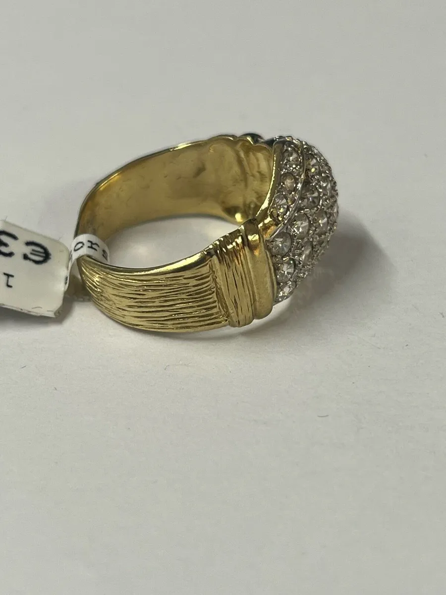 9k gold Cz ring - Image 3