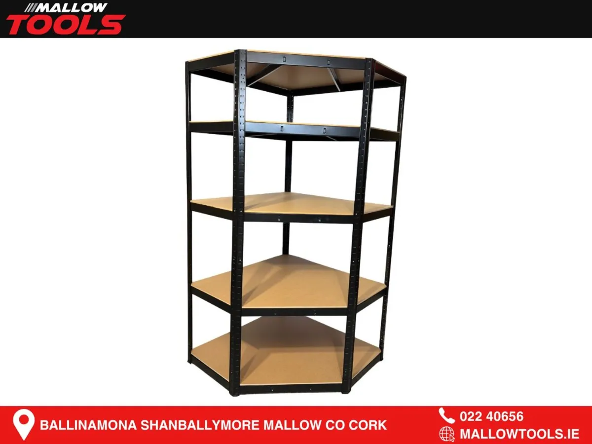 1.8M Boltless Corner Shelving 900x450x900x450mm - Image 1