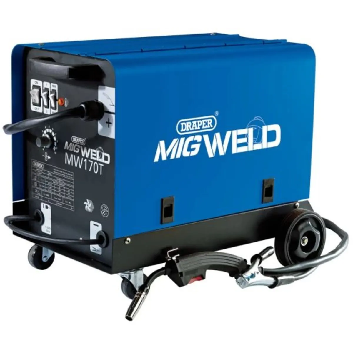 Draper 230V Gas / Gasless MIG Welder (160A) - Image 1