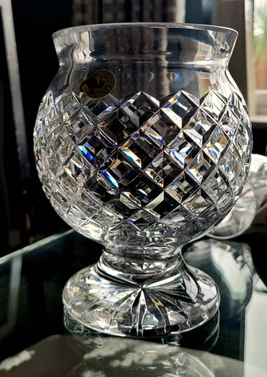 Waterford Crystal Footed Comeragh Bowl/Vase - Image 1