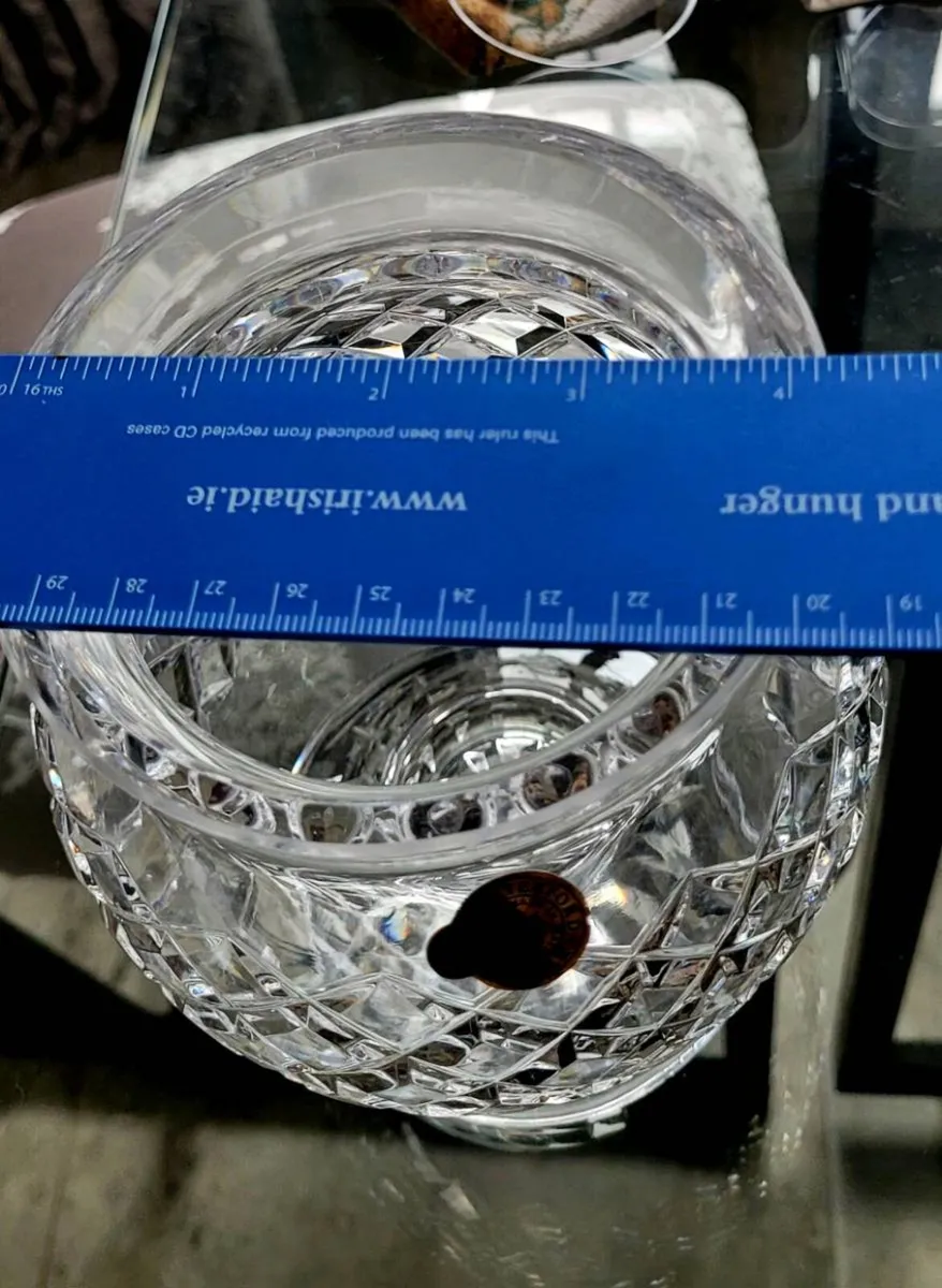 Waterford Crystal Footed Comeragh Bowl/Vase - Image 3