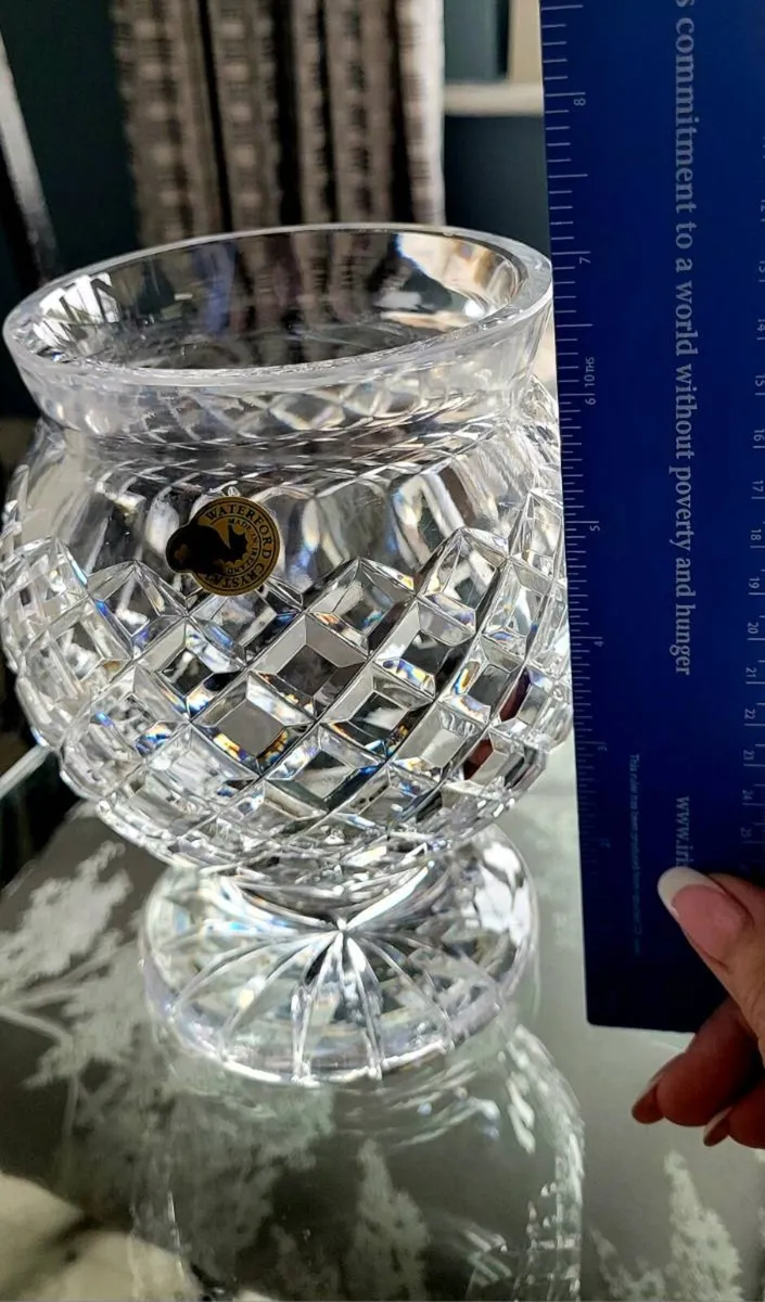 Waterford Crystal Footed Comeragh Bowl/Vase - Image 2