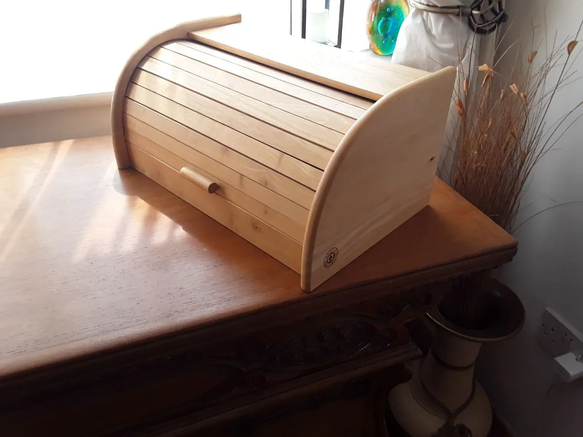 Brand new solid pine bread bin - Image 3