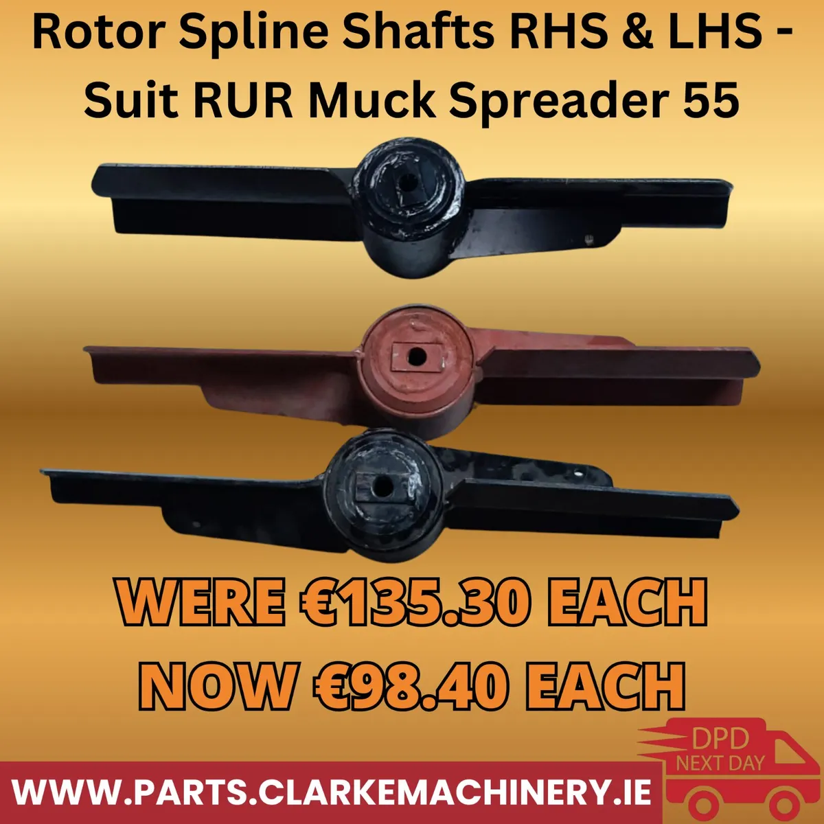 Rotor Spline Shafts RHS & LHS